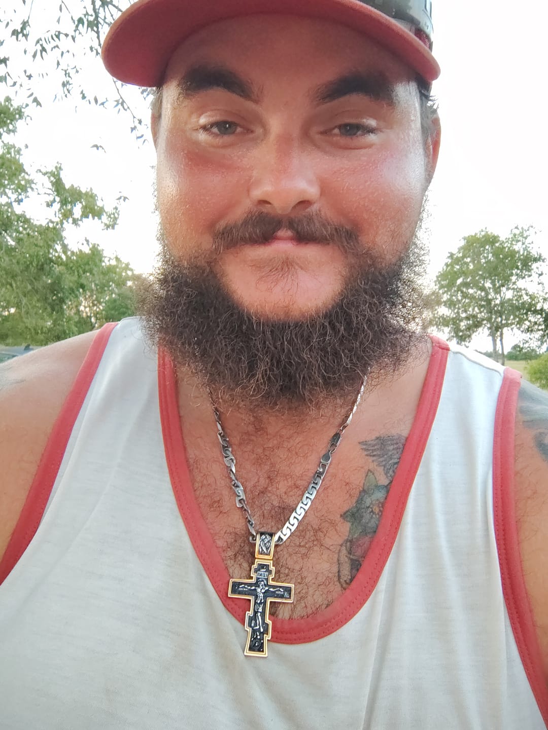 Customer photo review of DARK JESUS CROSS. - GOLD