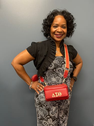 Customer photo review of Delta Sigma Theta-large wallet (multiple compartment) crossbody