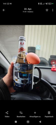 Customer photo review of TassenExpress - Becher Keramik Tasse mit Logo bedruckt 325ml Firmenlogo