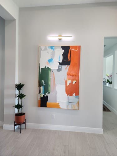 Customer review photo for COLORFUL PAINTING #CA156