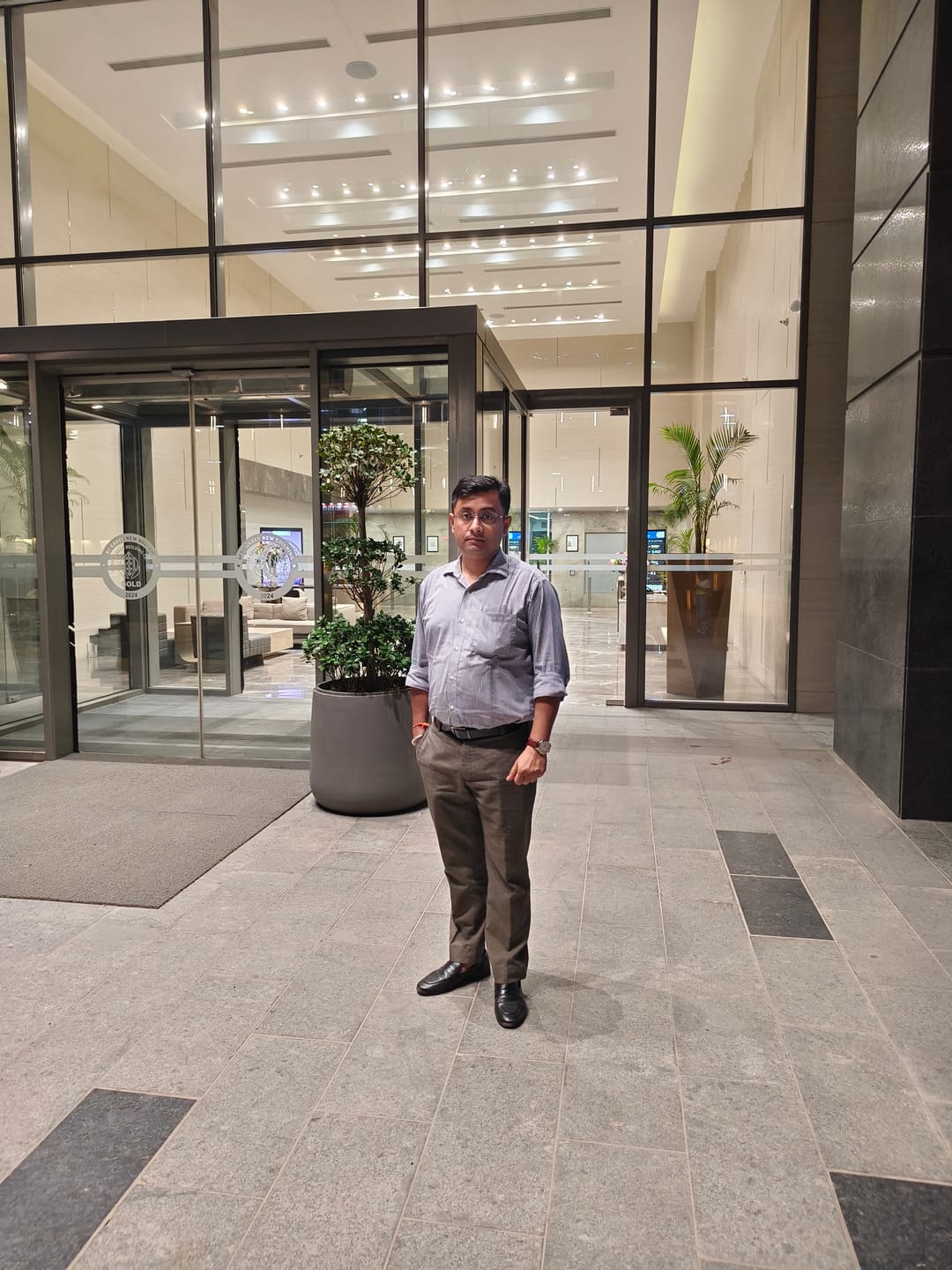 Customer photo review of Linen Feel - Charcoal Black Formal Shirts For Men | Ariser