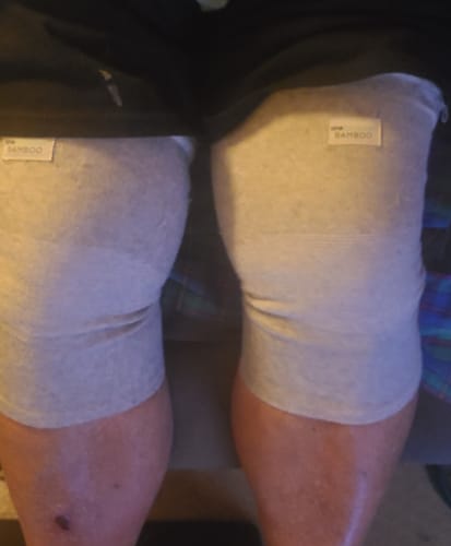 Customer photo review of Premium Bamboo Knee Sleeve (Single)