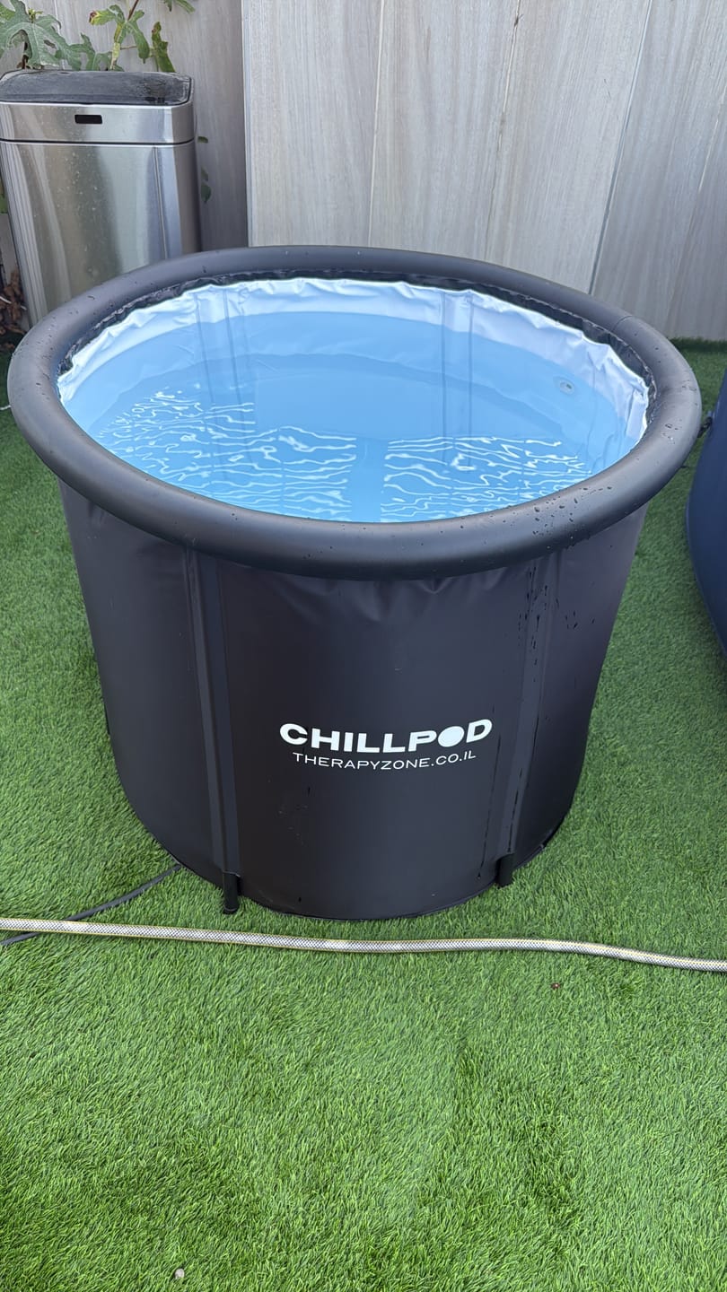 Customer photo review of CHILLPOD - אמבטיית קרח + מד טמפרטורה + תיק + מדריך