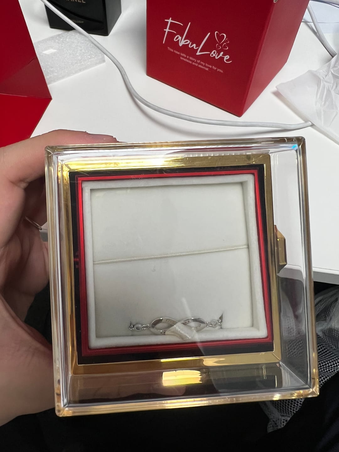 Customer photo review of Eternal Love Sterling Silver Bracelet