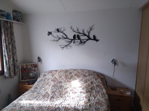 Customer photo review of Décoration murale en métal moderne - Oiseaux sur branche (V.02)