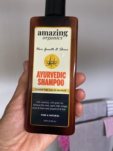 Customer photo review of Ayurvedic Hair Shampoo