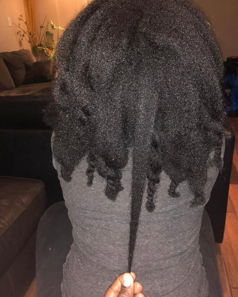 Customer photo review of Miracle Hair Growth Oil