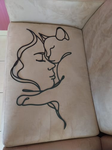 Customer photo review of Décoration Murale Métal - Amoureux des chats