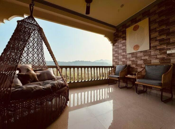 Swing in modern room