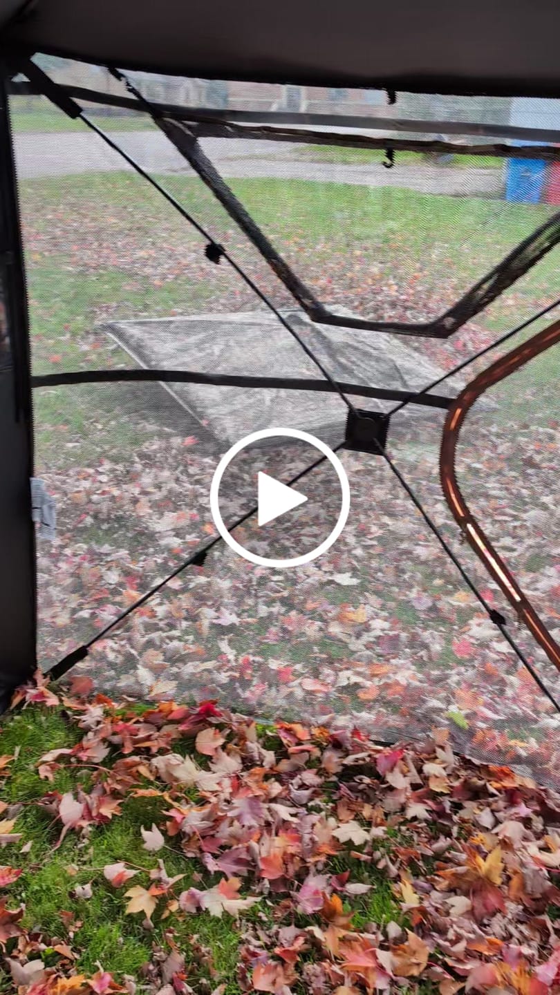 Customer video review of Tidewe VisTrilogy See-Through Pop-Up Hunting Ground Blind for Deer, Turkey (4-6 Person)