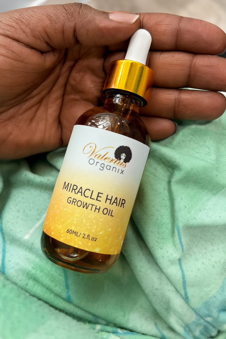 Customer photo review of Miracle Hair Growth Oil
