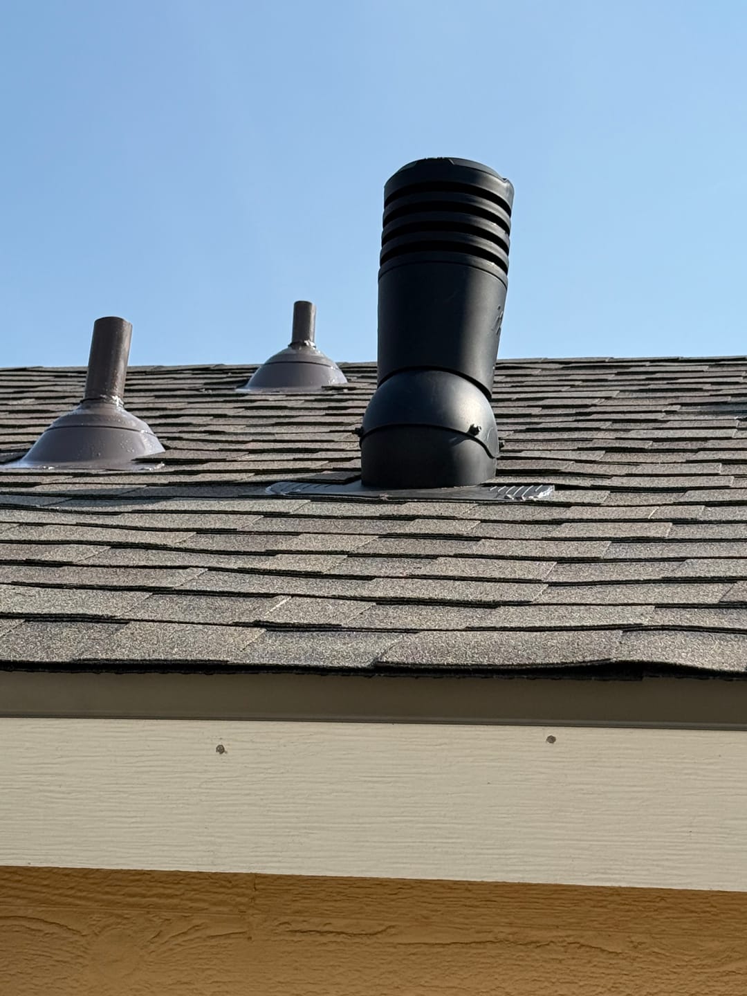 Customer photo review of Kitchen, Bathroom and Dryer Roof Exhaust Vent - Ivent ECO – Shingle Installation