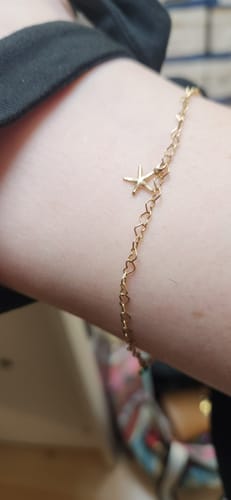Customer photo review of Permanent Jewelry Charm