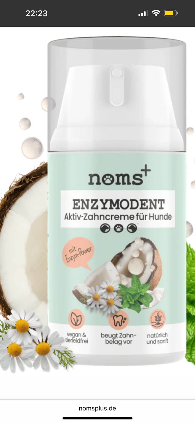 Customer photo review of Enzymodent: Enzymatische Zahnpasta für Hunde mit natürlicher Pflege- und Präventionsformel