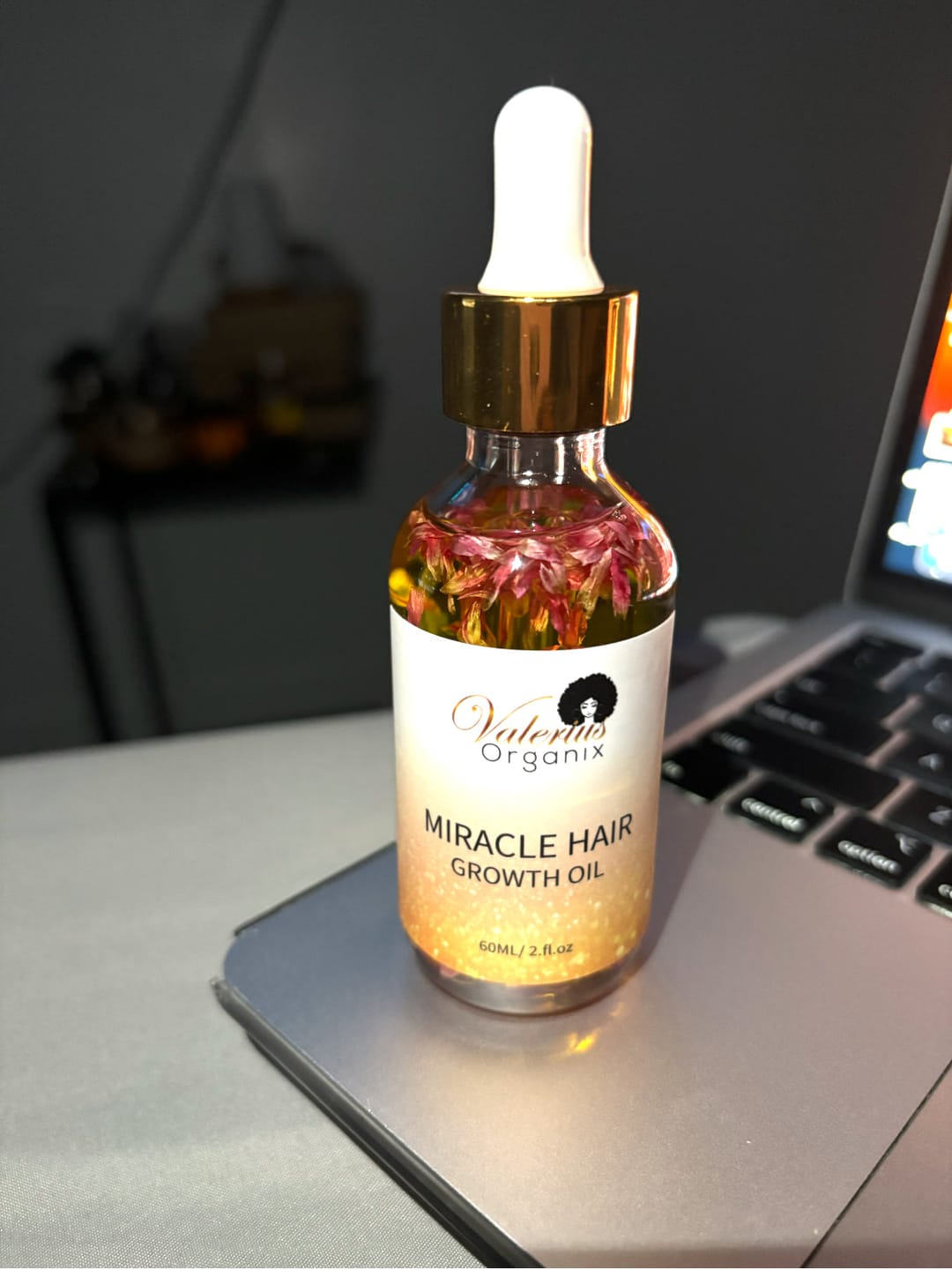 Customer photo review of Miracle Hair Growth Oil