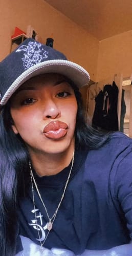 Customer photo review of Archangel Michael Cap - Black and Cream