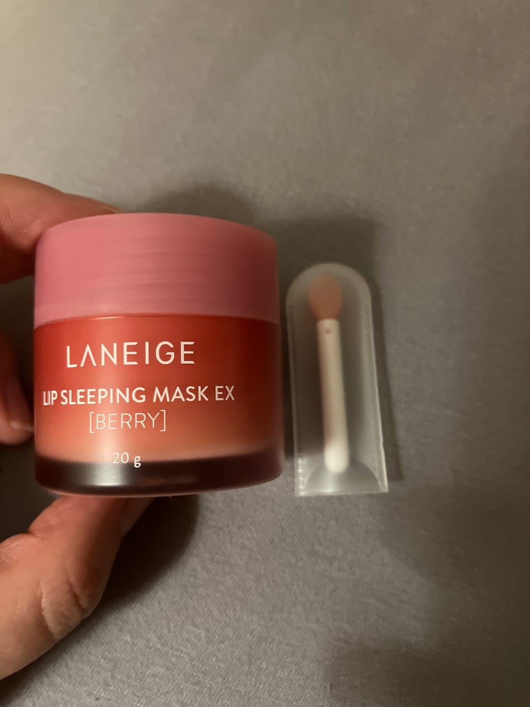 Customer photo review of Nakts maska lūpām LANEIGE Lip Sleeping Mask EX Berry