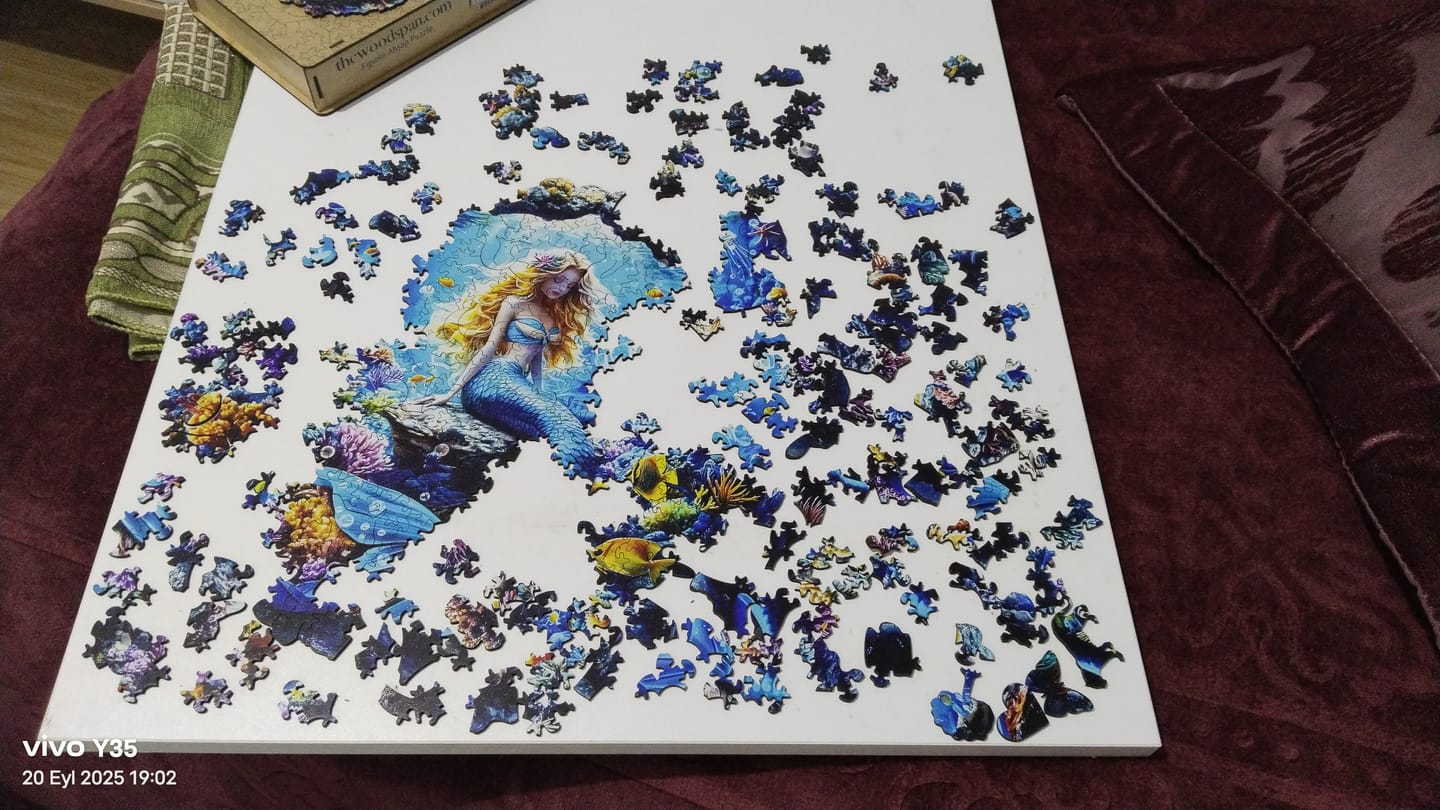 Customer photo review of Deniz Kızı - Ahşap Puzzle