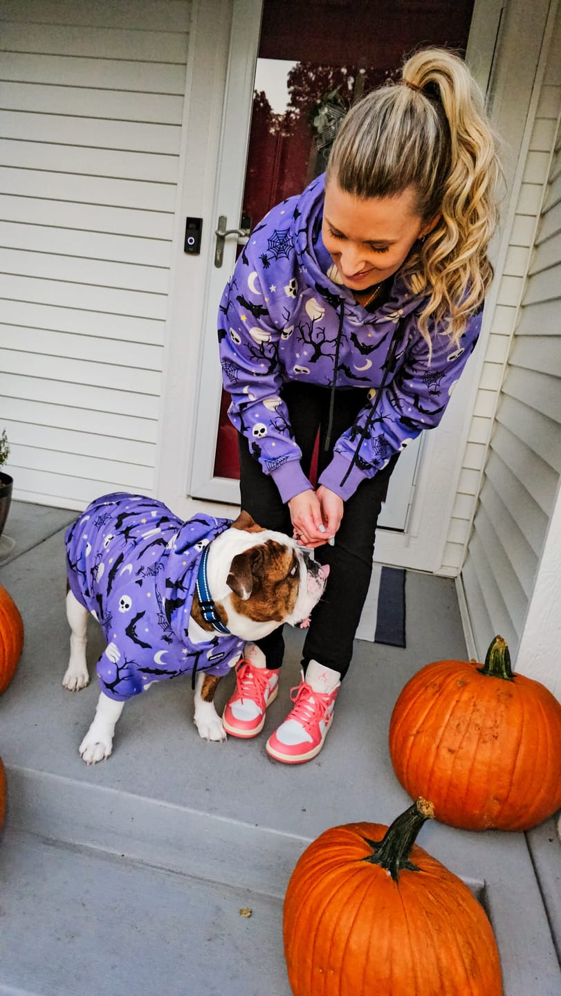 Customer photo review of Halloween Human Hoodie - Purple