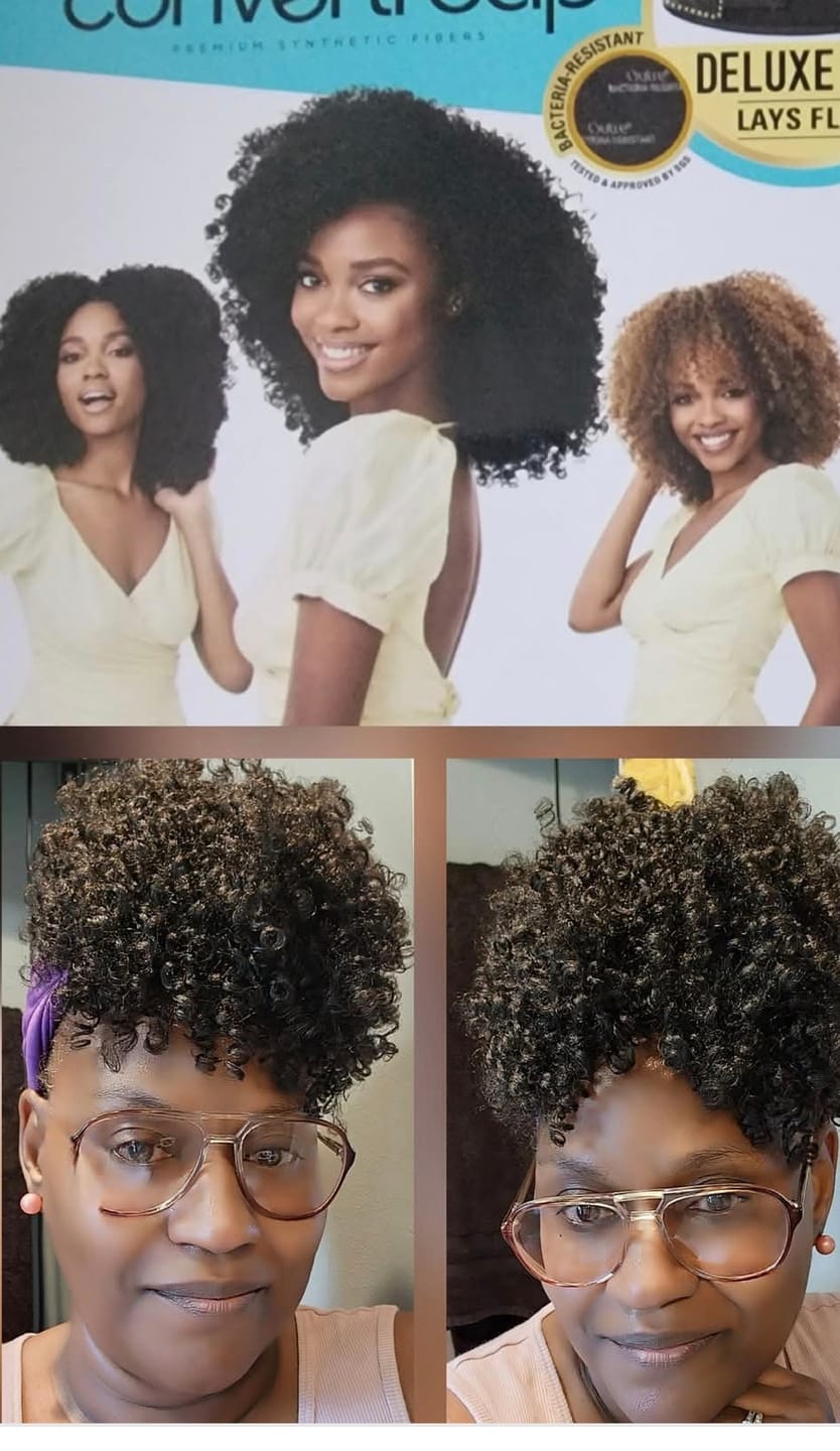 Customer photo review of Outre Converti-Cap Full Wig - BAHAMA MAMA