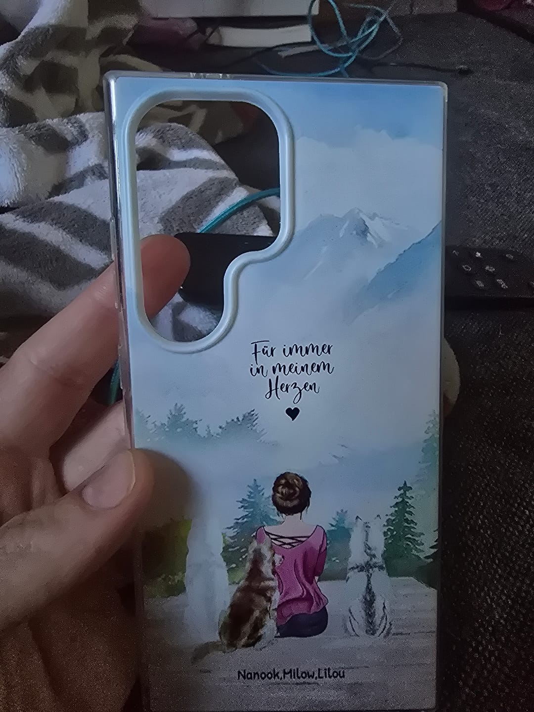 Customer photo review of Unterwegs mit Haustier - Individuelle Handyhülle