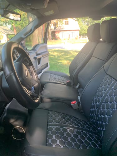 Customer photo review of 2015-20 Ford F150 | 16-22 F-250 F-350 Custom Seat Covers