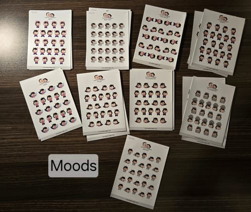 Customer photo review of Sick Day Planner Stickers