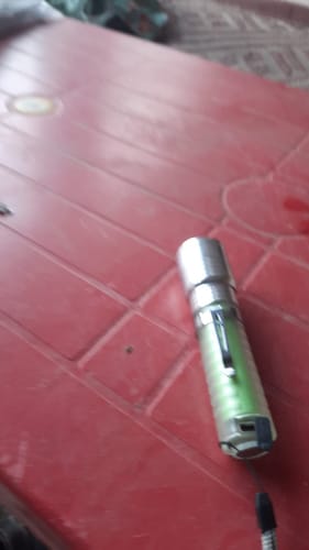 Customer photo review of Lot Imported Coba USB Rechargeable Flashlight