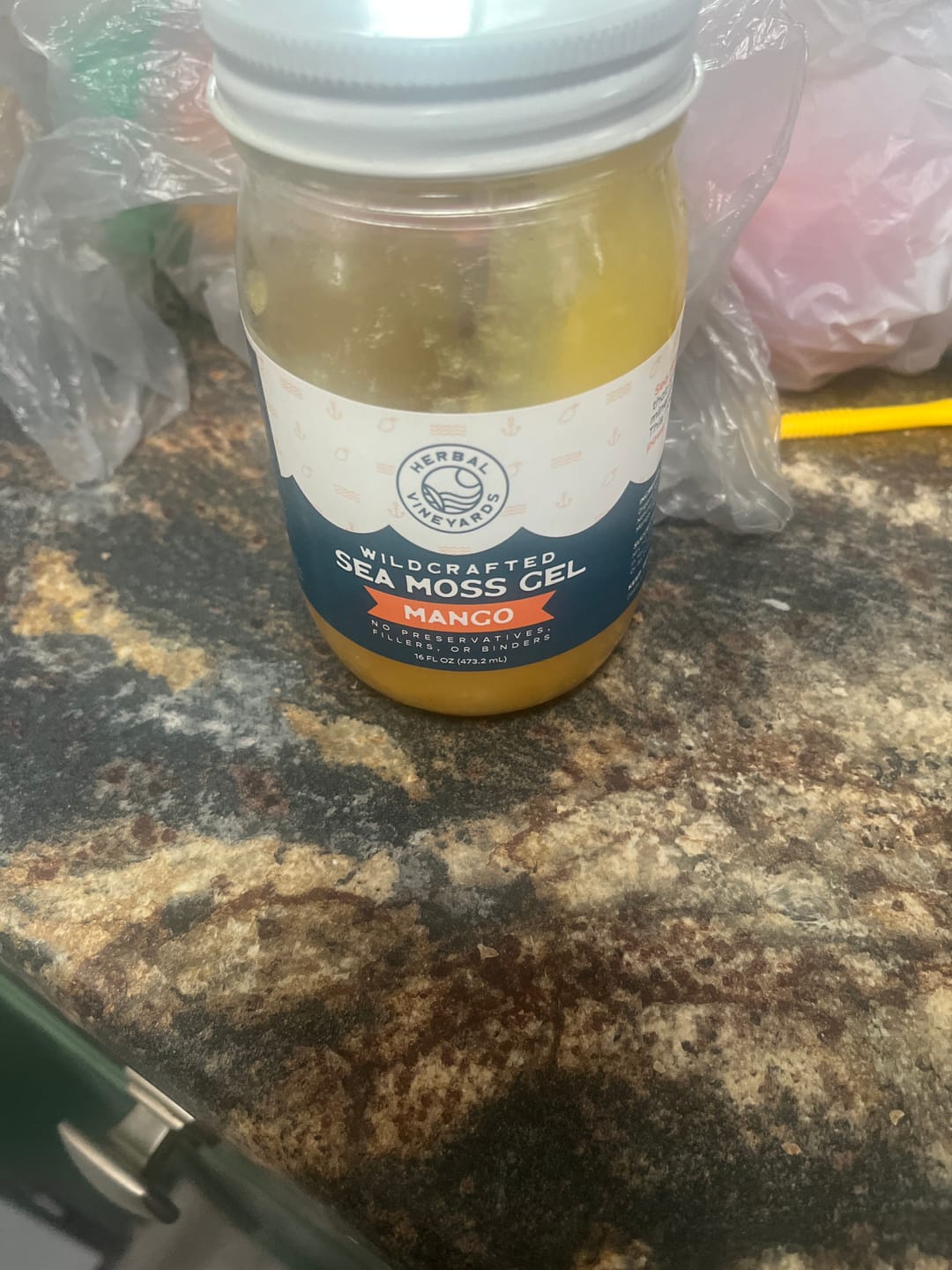 Customer photo review of EXCLUSIVE MANGO SEA MOSS GEL