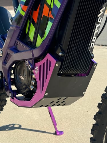 Customer photo review of Heavy Hitter Skid Plate for Surron | Segway