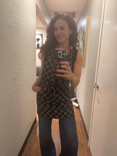 Customer photo review of Checkered Apron
