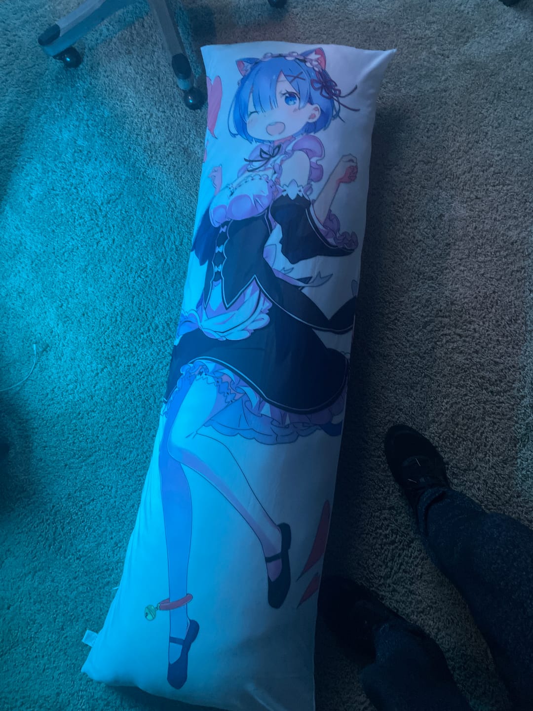 Customer photo review of Rem Body Pillow  Neko Rem