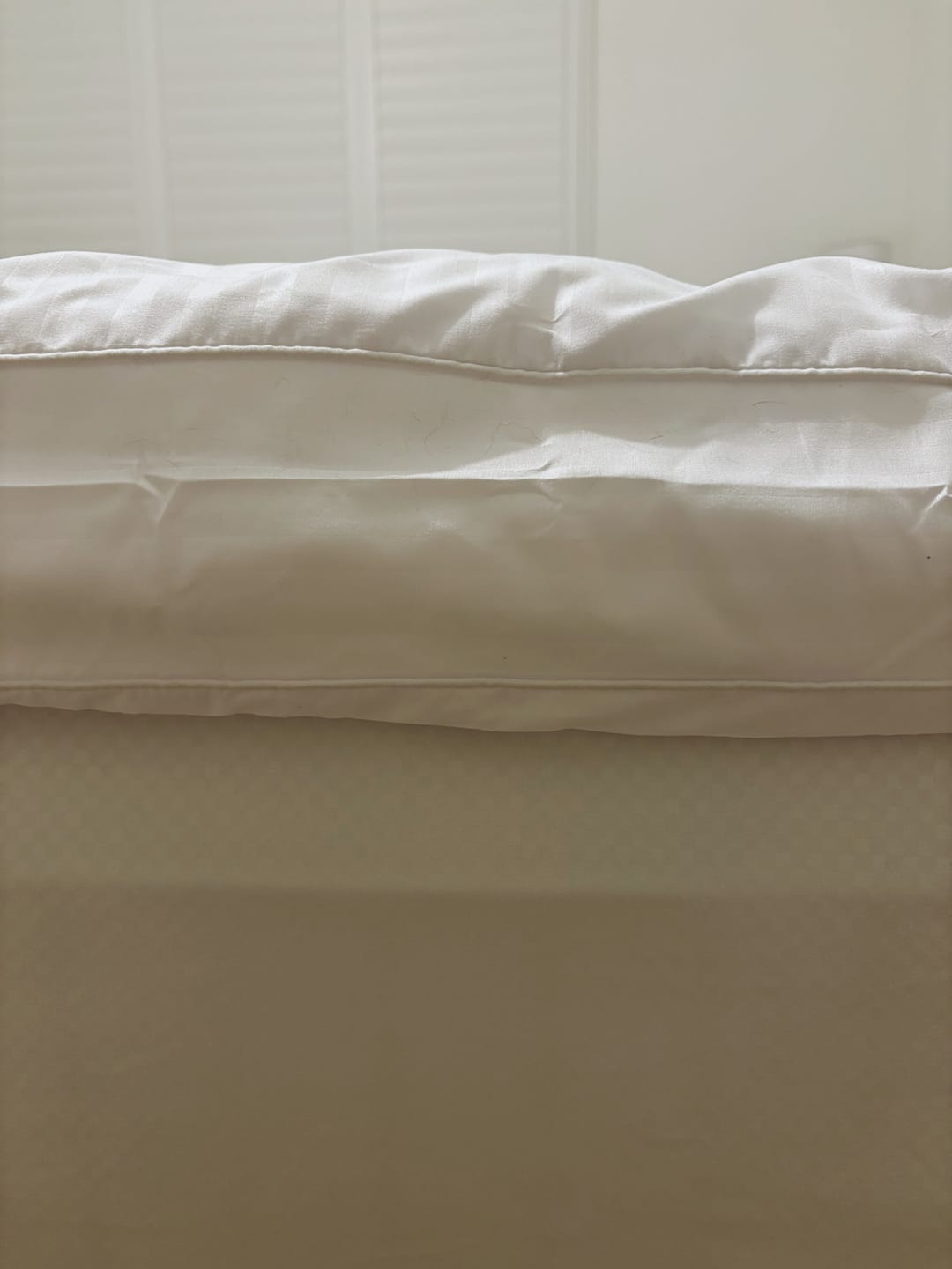 Customer photo review of 10CM Satin Stripe Mattress Topper
