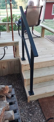 Customer photo review of Stair Top & Middle Rail Size Exchange Pack