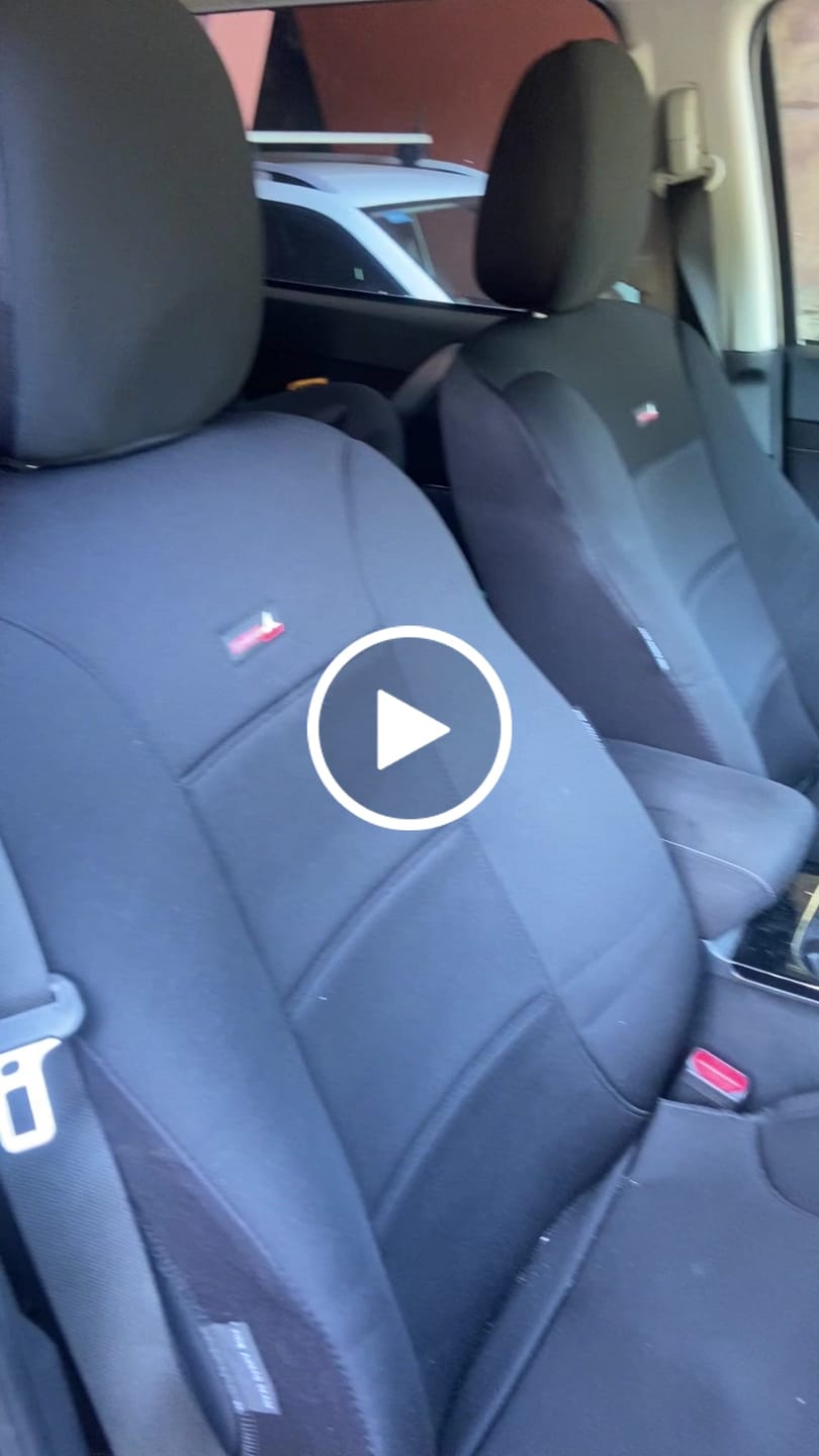 Customer video review of Sharkskin Seat Covers for Mitsubishi Pajero Sport 5 Seater (Oct/2015-On)