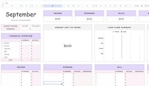 Customer photo review of Ultimate Budget Planner
