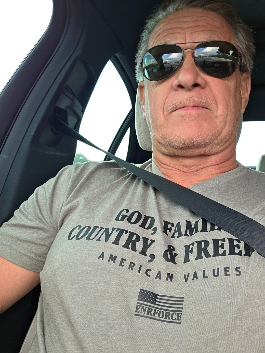 Customer photo review of American Values Tee