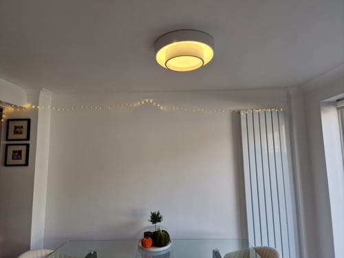 Customer photo review of Concentric Rings Round Flush Mount Ceiling Light