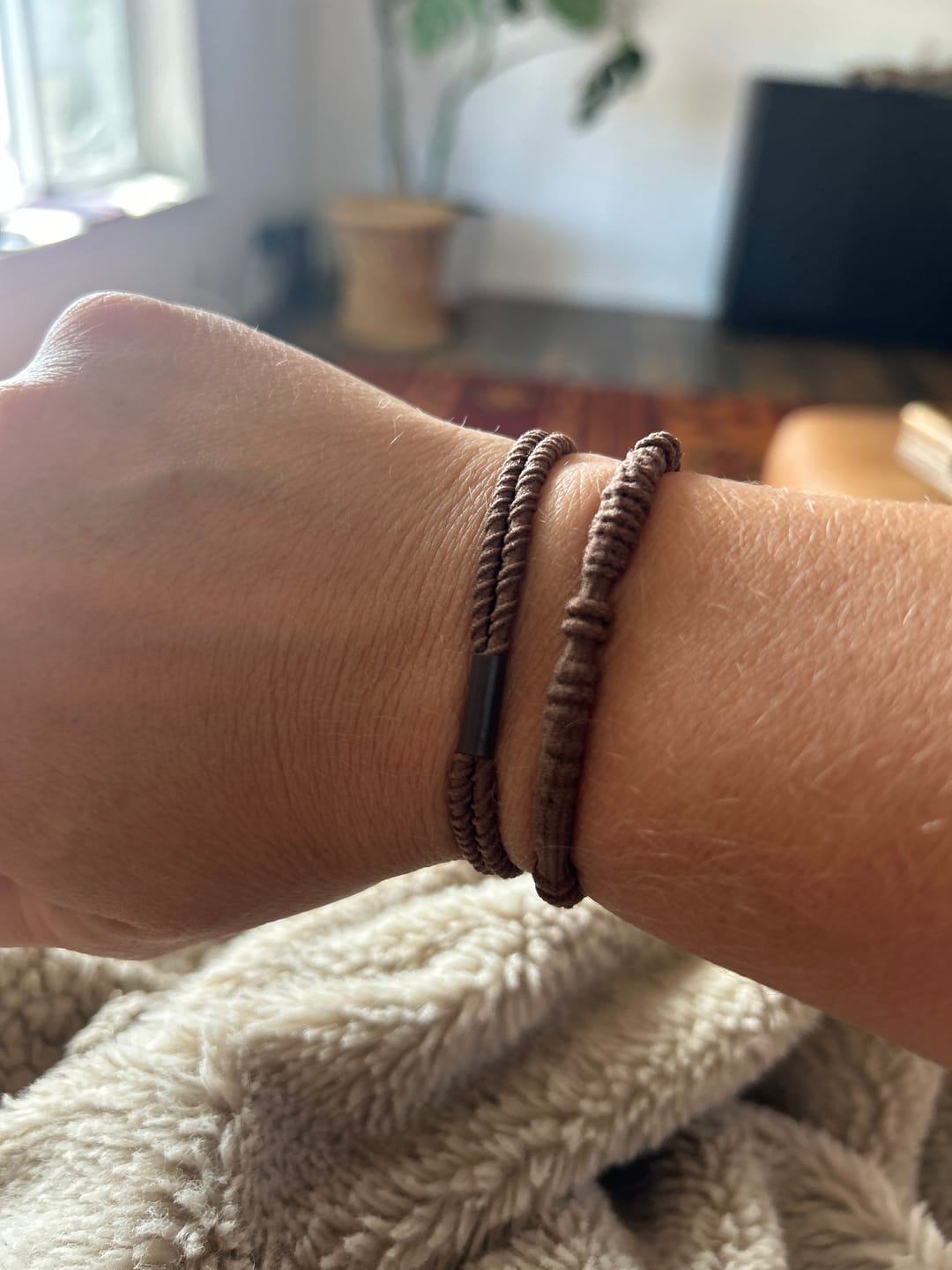 Customer photo review of Boho Hair Ties