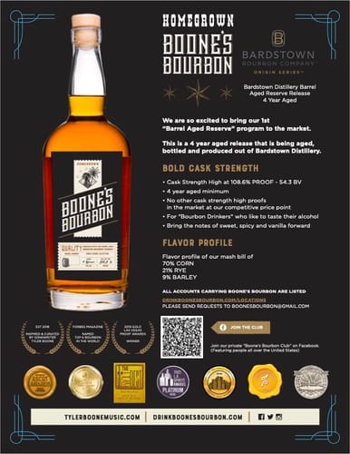 Customer photo review of Boone's Bourbon Special Reserve Single Barrel 750 mL