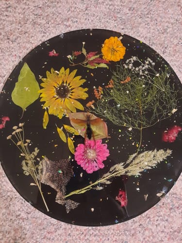 Customer photo review of 16x1" Round Silicone Mold For Epoxy Resin - 16" Circle Mold