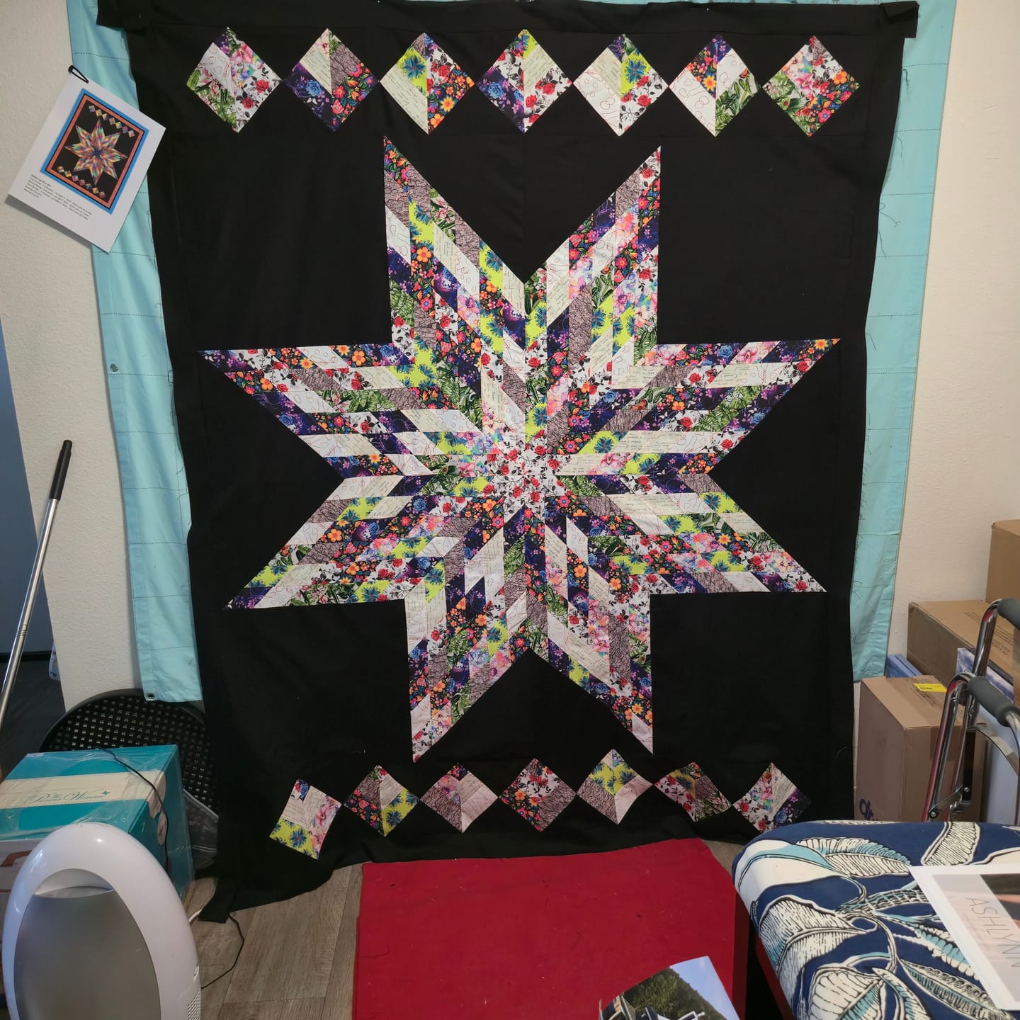 Customer photo review of End of Bolt Mystery Fabric