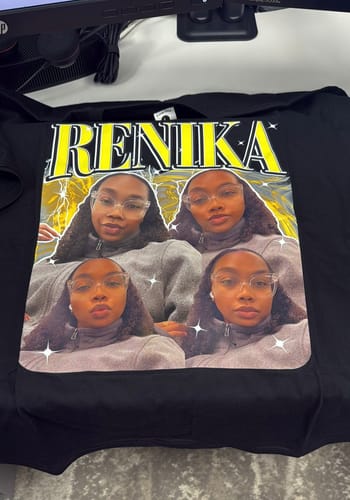 Customer photo review of CUSTOM VINTAGE TEE