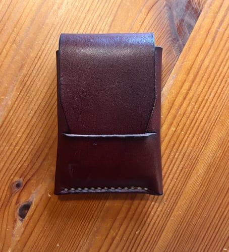 Customer photo review of Slimmad plånbok i äkta läder