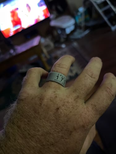 Customer photo review of Men's Silicone Duck Band Ring