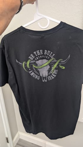 Customer photo review of BE THE BULL TEE