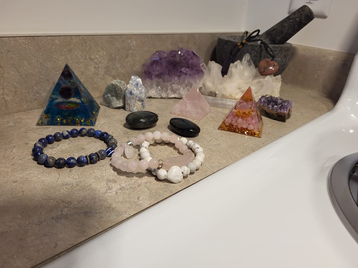 Customer photo review of Lapis Lazuli Crystal Point