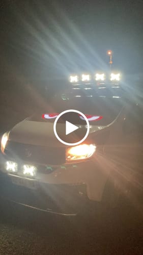 Customer video review of LED Windshield Eyes - Transform Your Truck Into a Beast