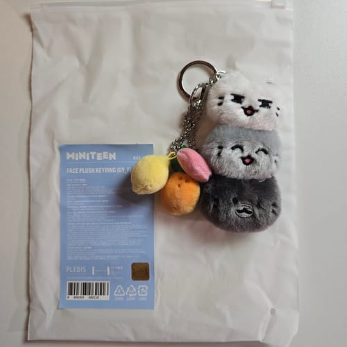 Customer photo review of MINITEEN House Party - SEVENTEEN Official Character Pop-up - Face Plush Keyring