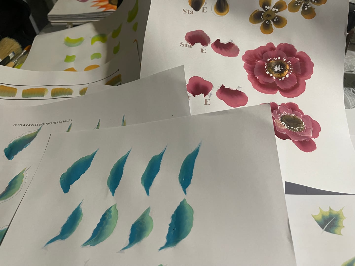 Customer photo review of Printable Sketches eBook – 15 Sketches to Print and Paint